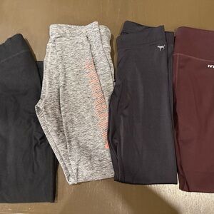 Women's Leggings in Black, Gray, and Burgundy